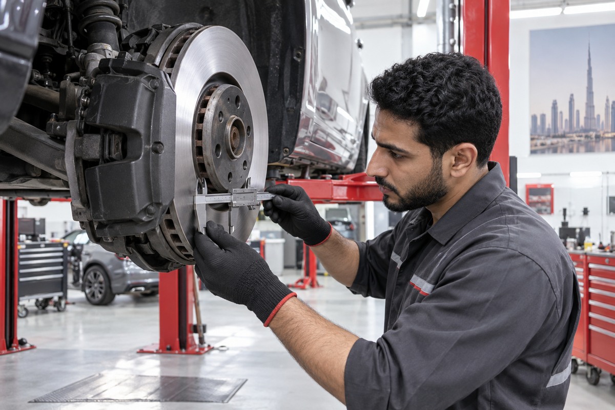 Brake and caliper inspection